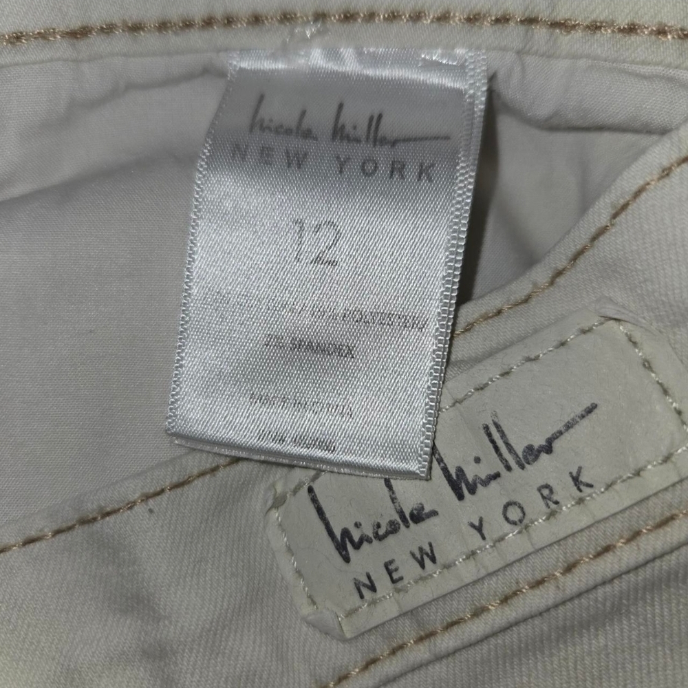 Nicole Miller Soho High Rise Ankle Skinny Jeans - Cream - Picture 6 of 6